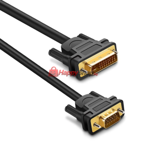 Кабел DeTech DVI-VGA, 1.5M, Черен - 18246