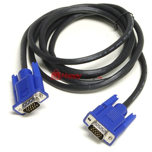 Кабел DeTech VGA - VGA, 10 m, Ферит - 18113
