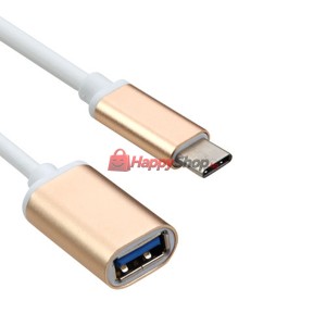 Кабел, , USB Type-C към USB 3.0 F, Златист - 18291
