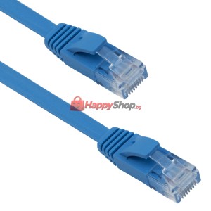 Кабел DeTech LAN - LAN Cat:6, Flat, 1.5m - 18130