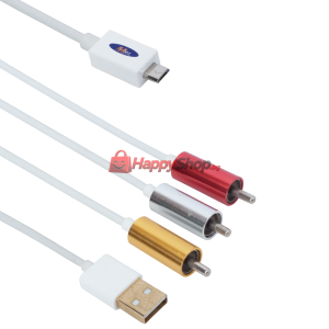 Кабел MHL (micro USB) - AV 3RCA, USB, , 1.8m - 18231
