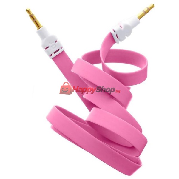 Аудио кабел DeTech 3.5mm М/М, Flat, 1m -18235