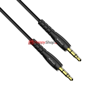 Аудио кабел DeTech DE-10AUX, 3.5mm жак, М/М, 1.0м, Черен - 4..