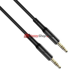 Аудио кабел DeTech DE-11AUX, 3.5mm жак, М/М, 1.0м, Черен - 4..