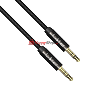 Аудио кабел Earldom ET-AUX03, 3.5mm жак, М/М, 1.0м, Черен - ..