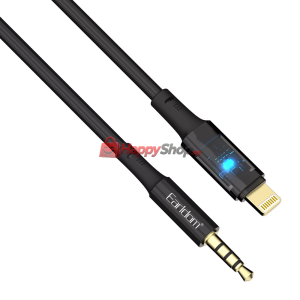 Аудио кабел Earldom ET-AUX52, 3.5mm към  Lightning, 1.0м, Че..