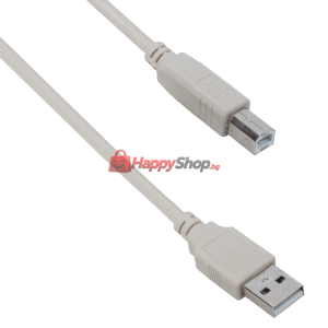 Кабел за принтер DeTech USB A - USB B, High Quality, 3.0m -1..