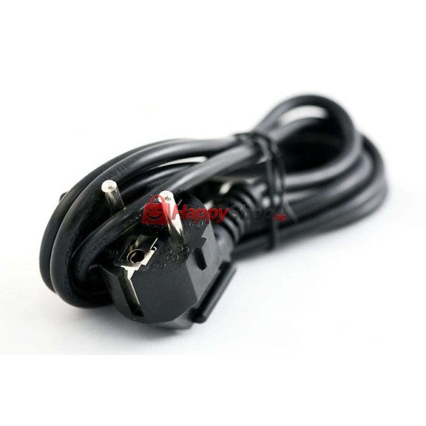 Захранващ кабел DeTech, За компютър, 1.5m, CEE 7/7 - IEC C13, High Quality  - 18151