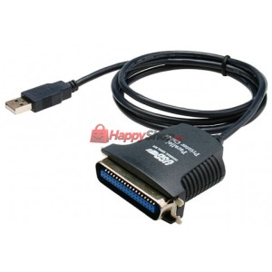 Кабел DeTech USB - Parallel port - 18122