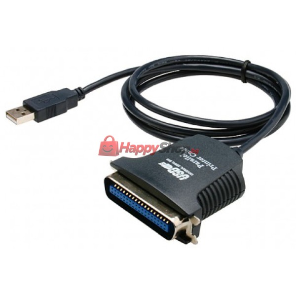 Кабел DeTech USB - Parallel port - 18122