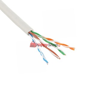 Кабел Network UTP/LAN  CAT 5 E, Бял, 305m - 18401