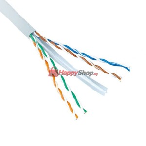 Кабел Network UTP CAT6, Син, С медно жило, 305m - 18410