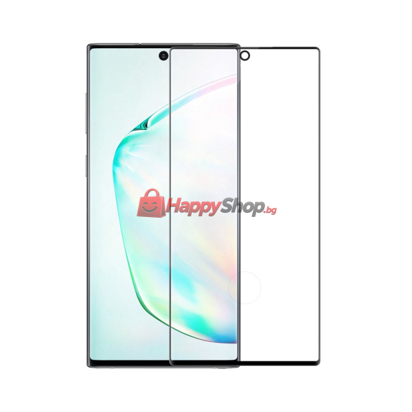 Стъклен протектор Mocoson Nano Flexible, за Samsung Galaxy Note 10, 5D, 0.3 mm, Черен - 52584
