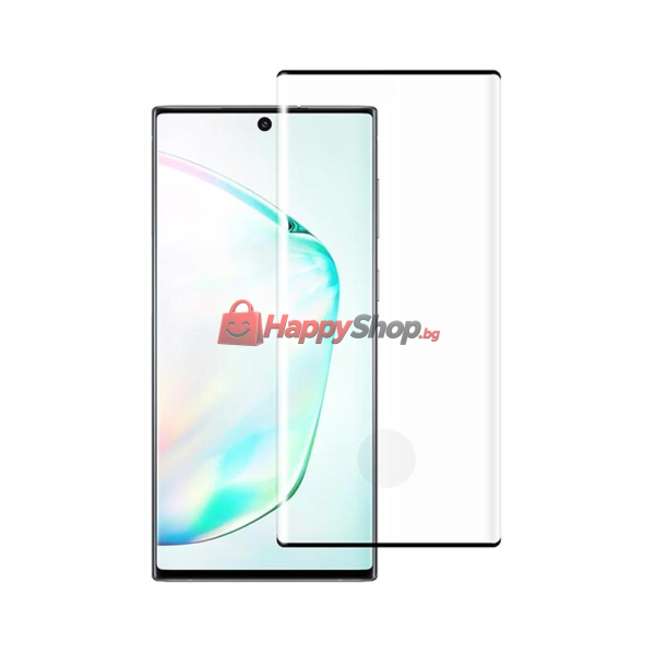 Стъклен протектор за целия екран , За Samsung Galaxy Note 10, 3D, 0.3mm, Черен - 52556