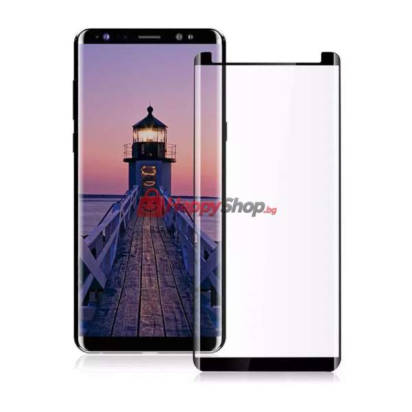Стъклен протектор, , За Samsung Galaxy S9, Full glue, 0.3mm, Черен - 52423