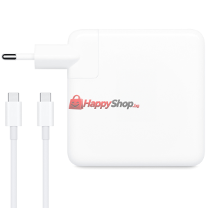 Адаптер DeTech, За Apple, 87W, Type-C, Бял - 353