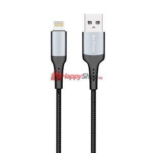 Кабел за данни DeTech DE-43i2, Lightning, 2.0m, Черен - 4026..
