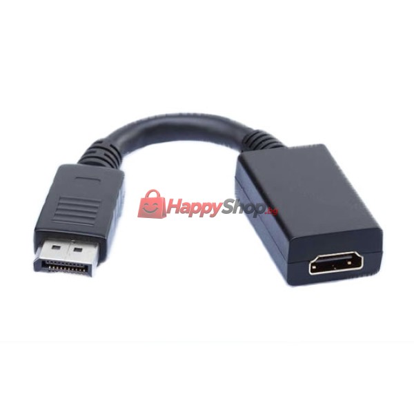 Преходник DP към HDMI, Черен - 18219