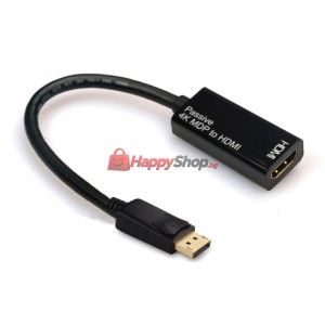 Преходник , DP към HDMI 1.4, Черен - 18253