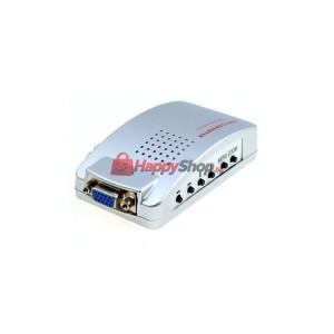 Конвертор, , VGA към AV/S-Video+VGA, Сребрист - 18299