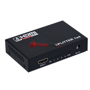 Сплитер от HDMI към 4 HDMI , със захранване - 18263