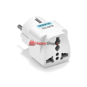 Преходник WD-9, UK/US kъм EU шуко, 220V, High Quality, Бял -..