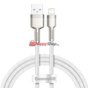 Кабел за данни Baseus Cafule, Lightning, 1.0m, Бял - 40474