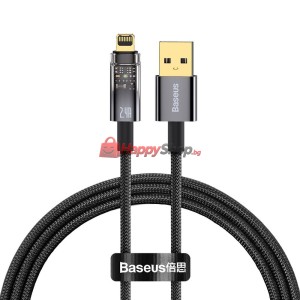 Кабел за данни Baseus Explorer, Lightning, 1.0m, Черен - 404..