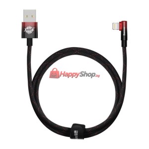 Кабел за данни Baseus MVP 2 Elbow, Lightning, 1.0m, Черен - ..