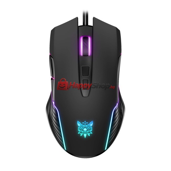 Геймърска мишка Onikuma CW905, Оптична, 7D, RGB, Черен - 767