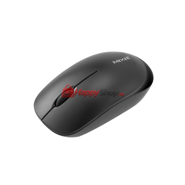 Мишка Mixie R516, Безжична, USB, 3D, Черен - 719