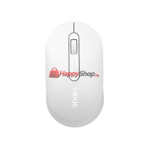Мишка Mixie R518, Безжична, USB, 3D, Бял - 757