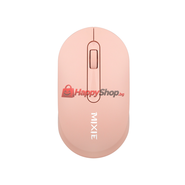 Мишка Mixie R518, Безжична, USB, 3D, Розов - 758