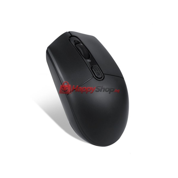 Мишка Mixie R520, Безжична, USB, 4D, Черен - 721