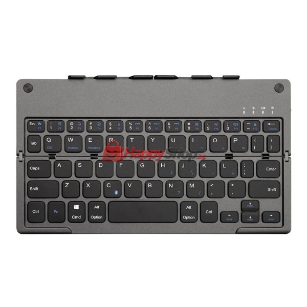 Клавиатура B048, Сгъваема, Bluetooth, Черен - 6175