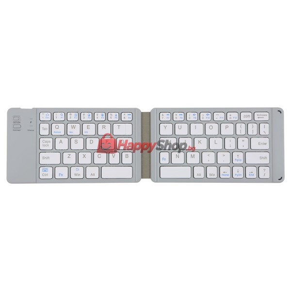 Клавиатура K018, Сгъваема, Bluetooth, Бял - 6180