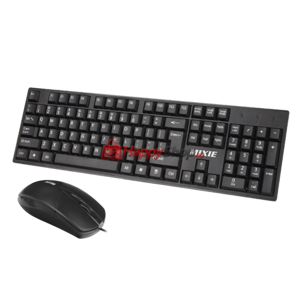 Комплект мишка и клавиатура Mixie X70, Черен - 6119