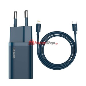 Мрежово зарядно устройство Baseus Super Si, 20W, С Кабел Typ..
