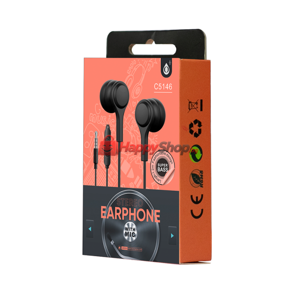 Слушалки за мобилни устройства One Plus C5146, Mикрофон, Различни цветове - 20437