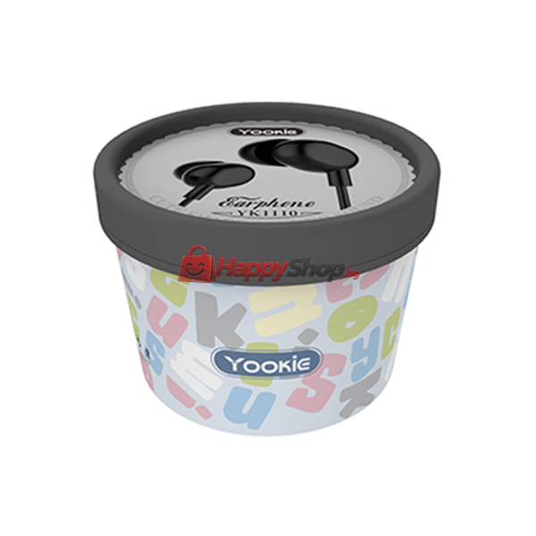 Слушалки за мобилни устройства Yookie YK1110, Mикрофон, Различни цветове - 20644