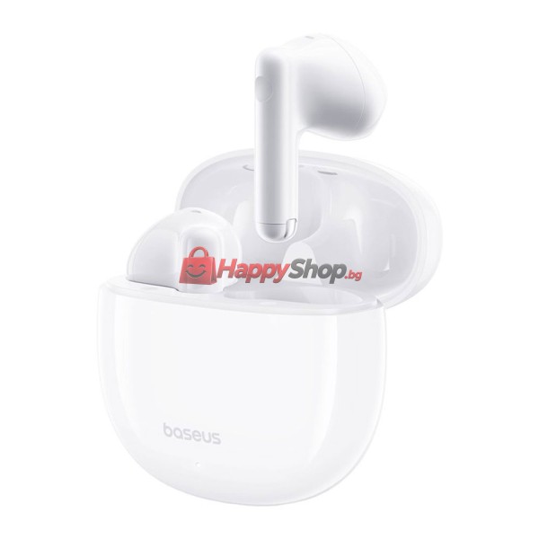 Bluetooth слушалки Baseus Bowie E13, TWS, Бял – 20754