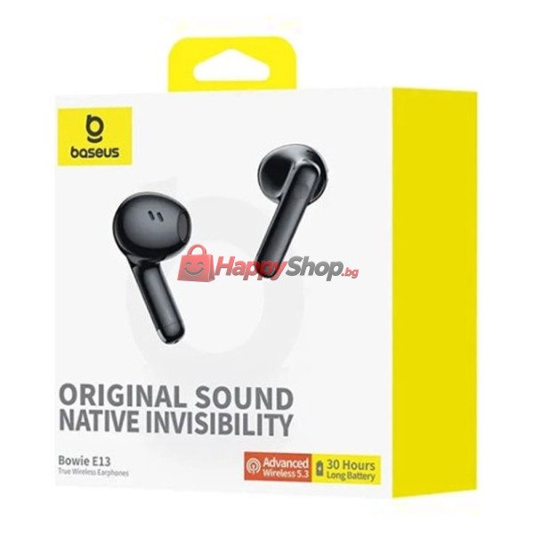 Bluetooth слушалки Baseus Bowie E13, TWS, Черен – 20753