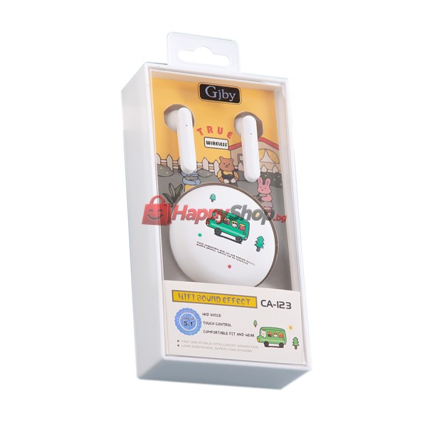 Bluetooth слушалки Gjby CA-123, Различни цветове – 20655