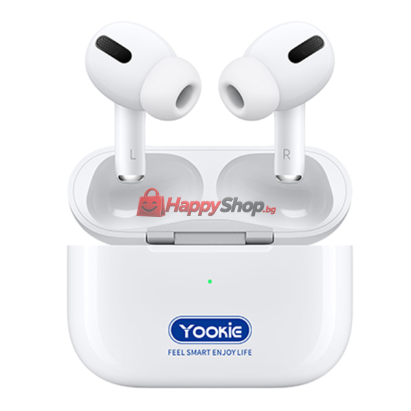 Bluetooth слушалки Yookie YKS17, Бял – 20611