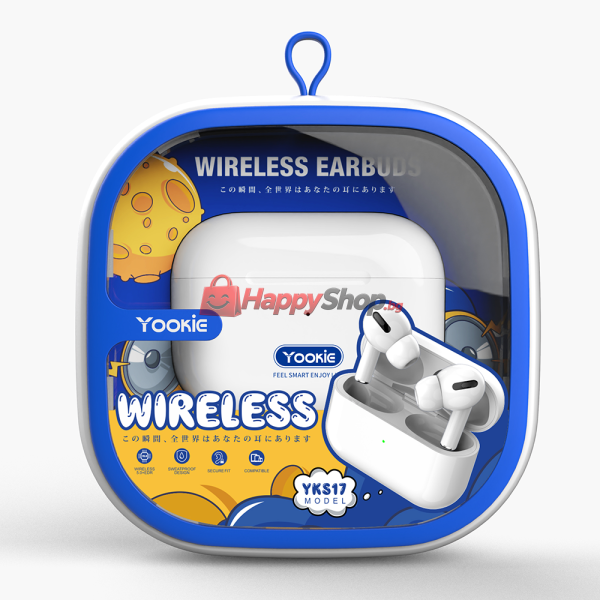 Bluetooth слушалки Yookie YKS17, Бял – 20611