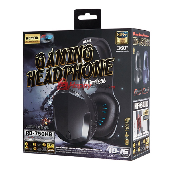 Слушалки с Bluetooth Remax RB-750HB Gaming, Различни цветове - 20625