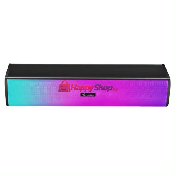 Тонколона Kisonli i-630, Bluetooth, AUX, 2x3W, Черен - 22232