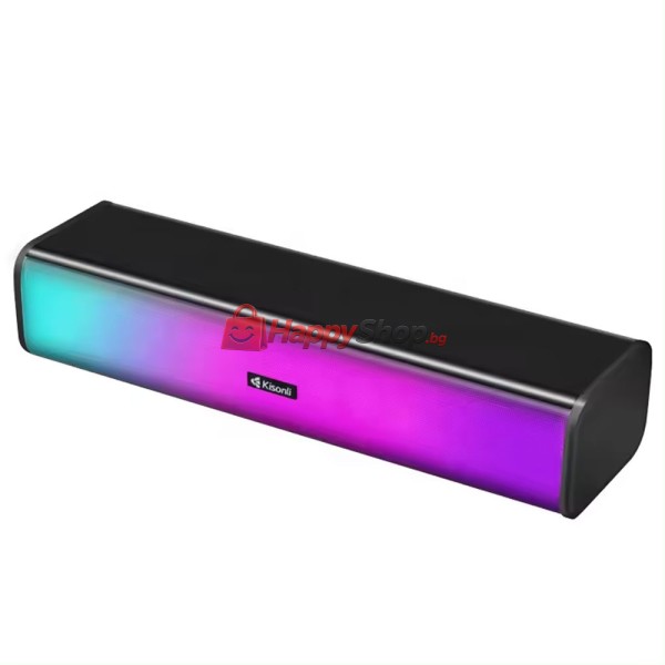 Тонколона Kisonli i-630, Bluetooth, AUX, 2x3W, Черен - 22232
