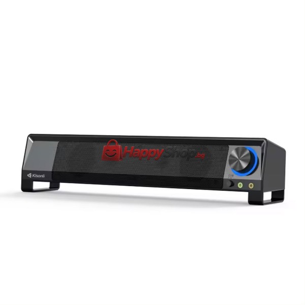 Тонколона Kisonli X2, Bluetooth, AUX, 2x3W, Черен - 22233