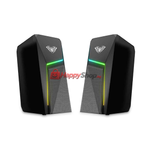 Тонколони Aula N-521, 2x3W, USB, RGB, Черен - 22181